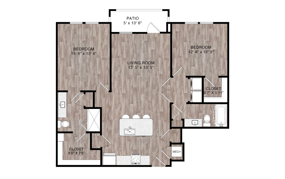 Marche 2 bed 2 bath 1126 sqft