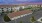 aerial shot of parking lot