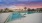 pool with sunset