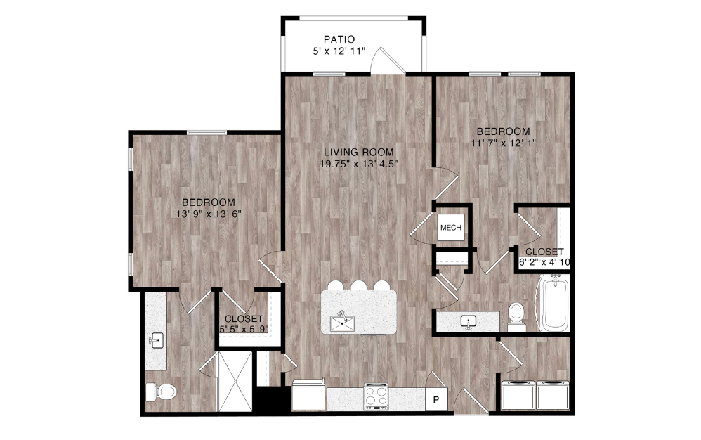 Umbria 2 bed 2 bath 1098 sqft